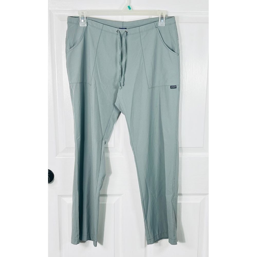 Patagonia Worn Wear W's All Out Low Cut Capris‎ 12 Mint Color Drawstring  Soft